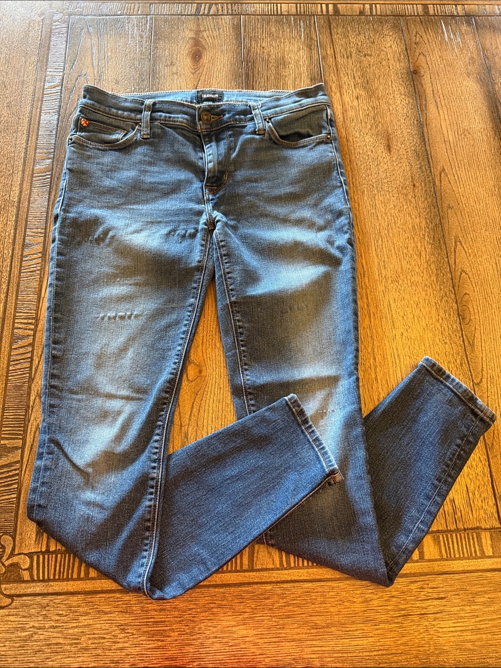 Hudson Jeans Krista Super Skinny Women's Jeans in Blue Wash
